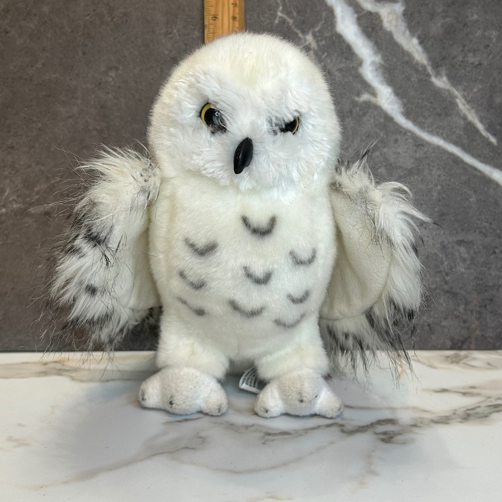 Douglas Snowy Owl Plush Stuffed Animal White Spotted Bird 8 Inch 1815